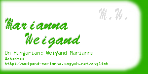 marianna weigand business card